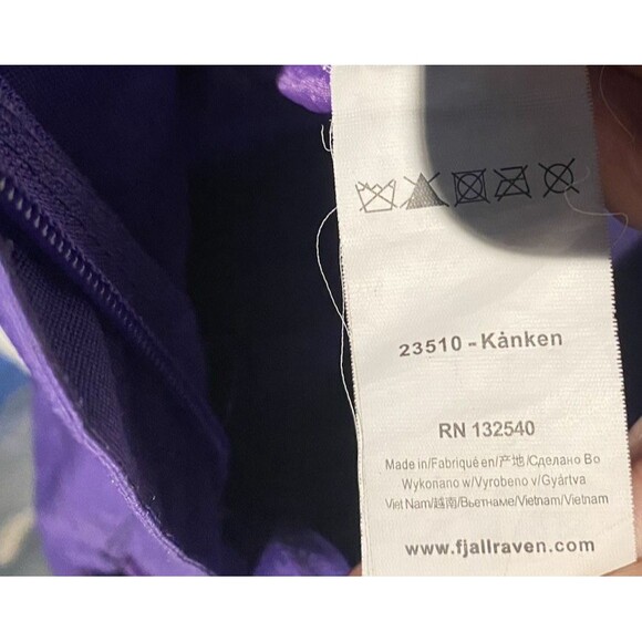 FJALLRAVEN Kanken Backpack Purple Bag 15" 23510 Hiking Outdoors GorpCore Logo - Picture 10 of 12